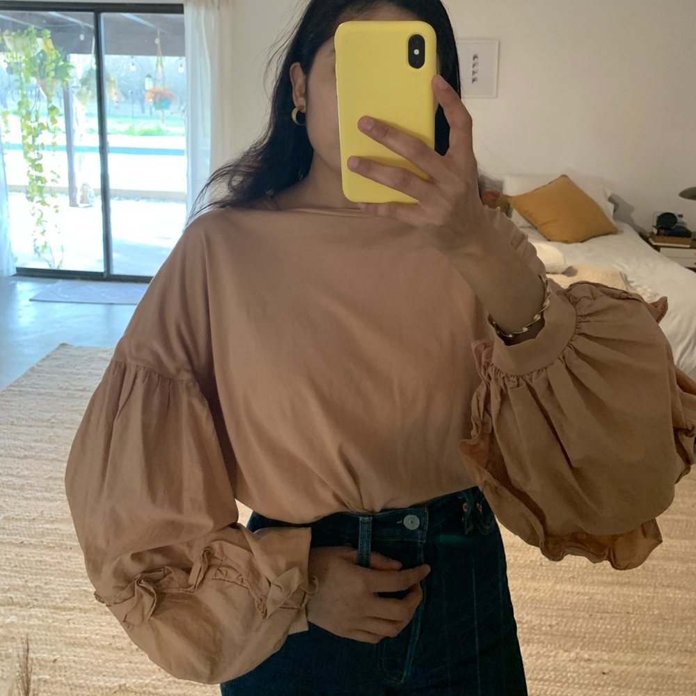 Zara, salmon color blouse